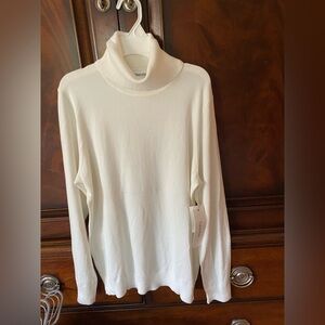 Calvin Klein Women's Cream Cowl Neck Sweater